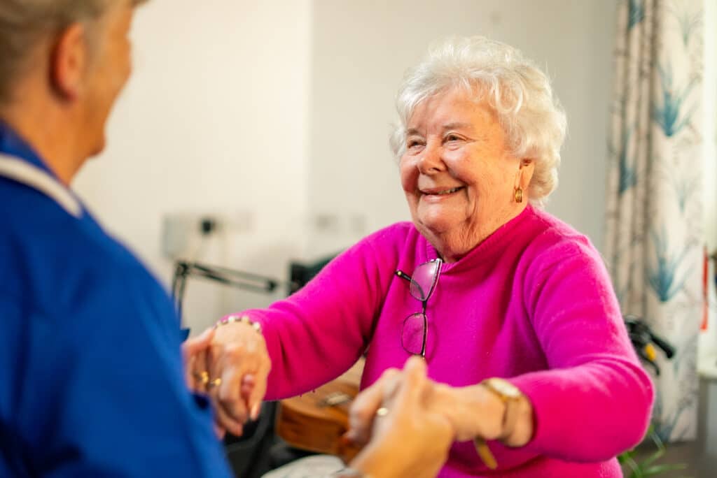 Staff and residents at Appleby Grange
